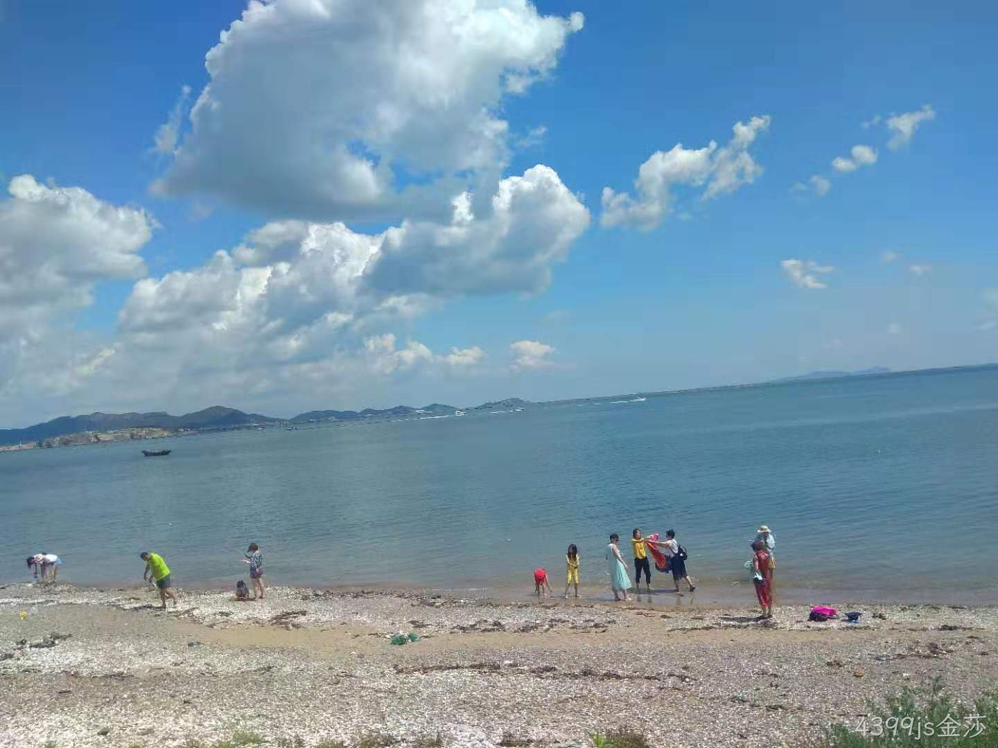 4399js金莎公司举行海边团建活动